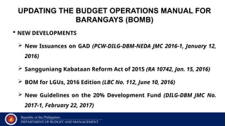 Comprehensive Guide to Barangay Budget Operations and Officials' Roles ...