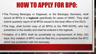 the BARANGAY PROTECTION ORDER (BPO).pptx