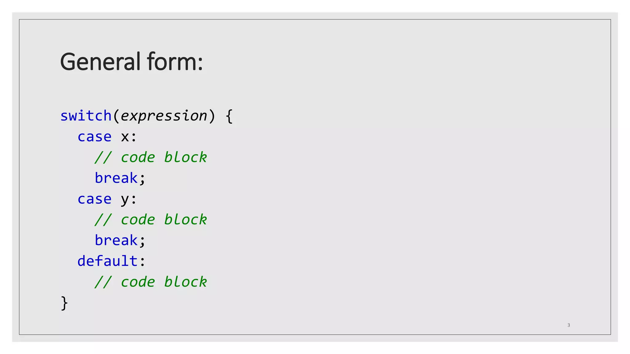 Switch case in C++ | PPTX | Programming Languages | Computing