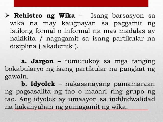 Pinakamababang Antas Ng Wika - Three Strikes and Out