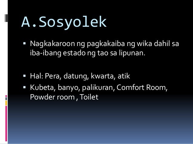 Barayti ng wika