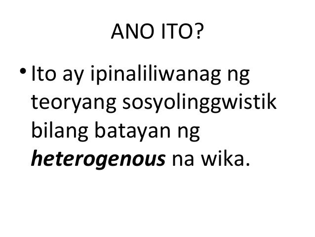 Ano Ano Ang Mga Barayti Ng Wika Na Kabilang Sa Sosyolek - ang banggitin