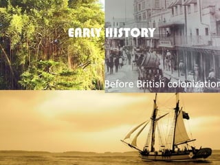 EARLY HISTORY


     Before British colonization
 