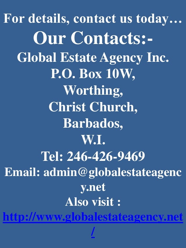 Barbados Real Estate Agents Online