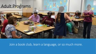 School Age Storytime 
Thursdays 4:30 PM 
For Children Ages 5-12 
 