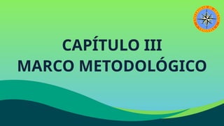 CAPÍTULO III
MARCO METODOLÓGICO
 