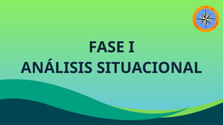 FASE I
ANÁLISIS SITUACIONAL
 