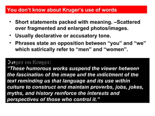 Barbara Kruger | PPT