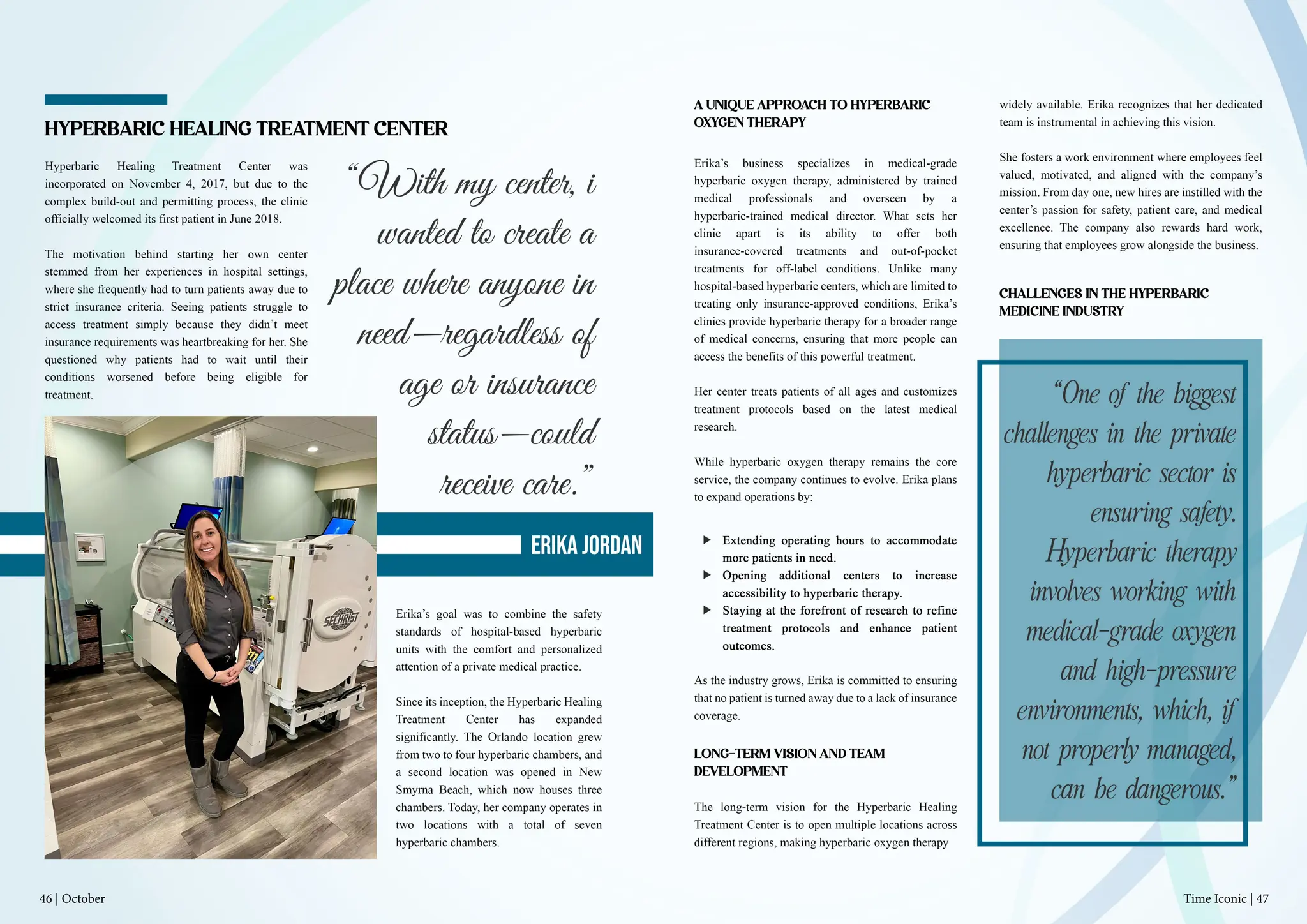 Time Iconic | 47
46 | October
 