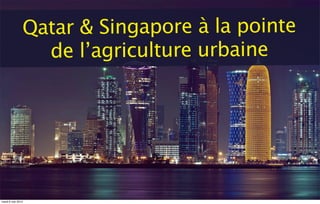 Qatar & Singapore à la pointe
de l’agriculture urbaine
mardi 6 mai 2014
 