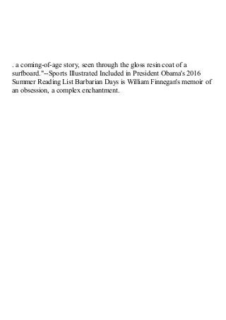 new Barbarian Days: A Surfing Life - Visit Amazon's ...