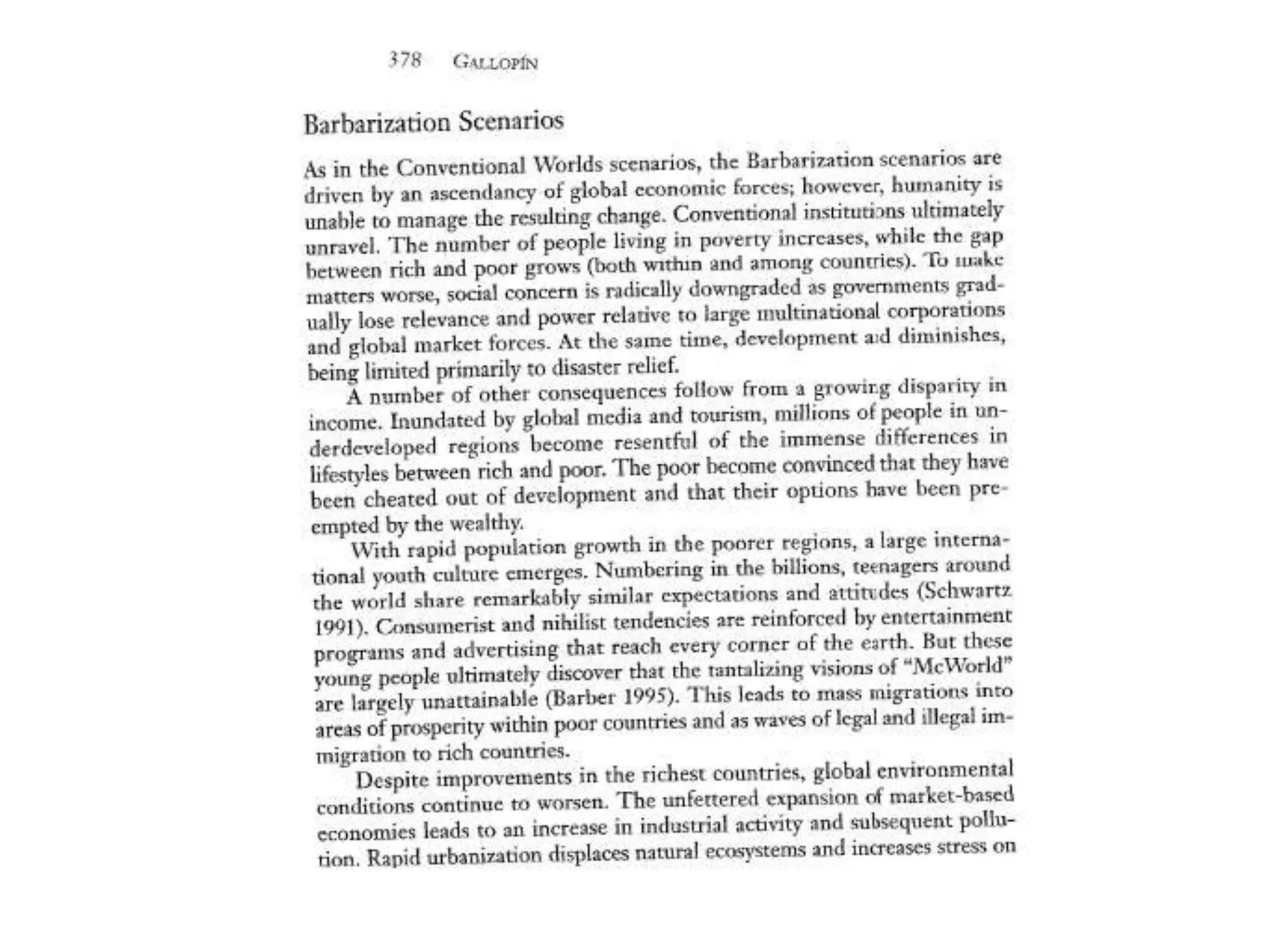 Barbarization scenarios | PPTX