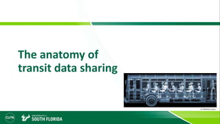 The anatomy of
transit data sharing
© 1998 Nick Veasey
 