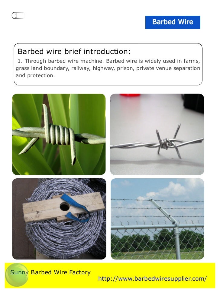 Razor Wire, Barbed Wire Catalog and Profile, Specification and Uses