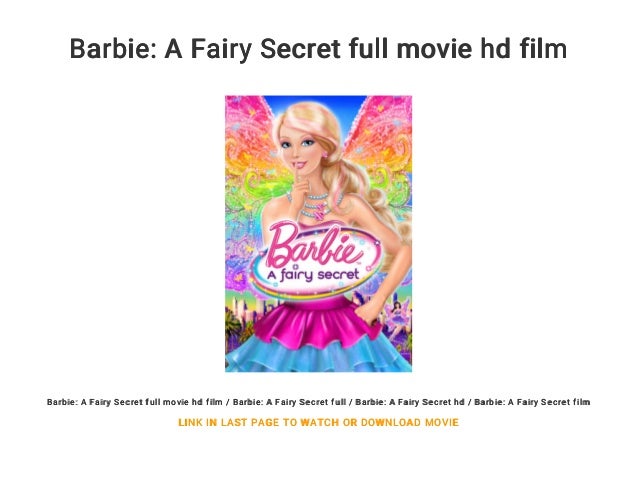 barbie a fairy secret full movie