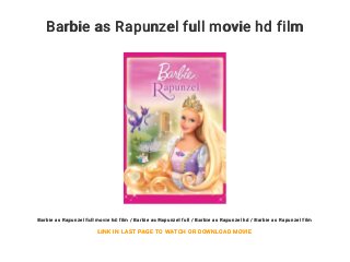 barbie rapunzel videa