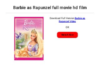 barbie as rapunzel online barbie as rapunzel online