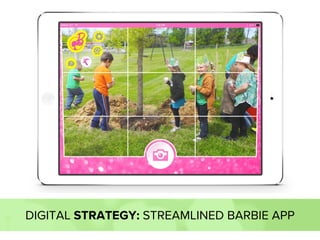 DIGITAL STRATEGY: STREAMLINED BARBIE APP
 