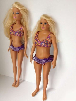 Barbie real vs Barbie irreal
