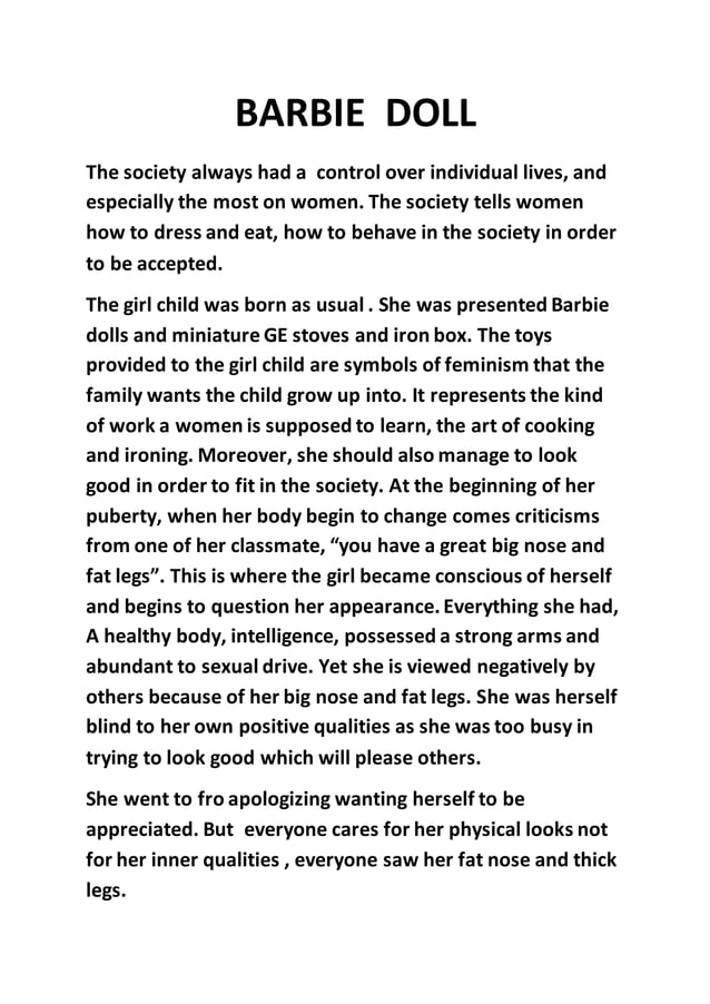 Barbie doll | PDF