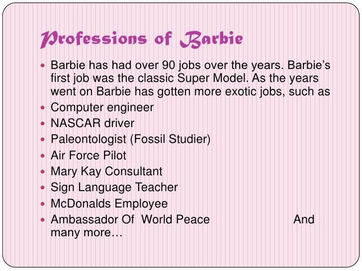 Barbie doll power point 2