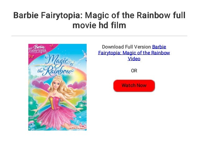 barbie fairytopia magic of the rainbow full movie in hindi
