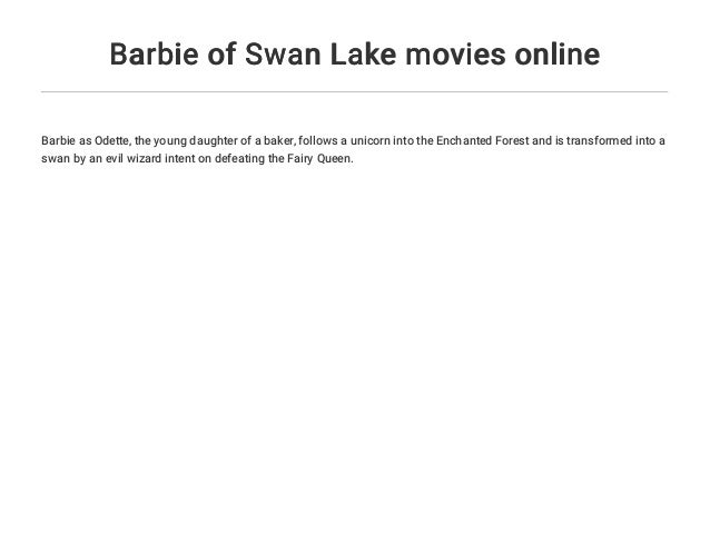 barbie of swan lake online