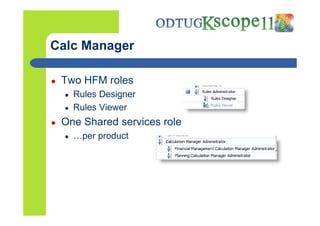 Calculation Manager Security and Auditing in HFM | PDF