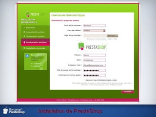 Installation de PrestaShop 