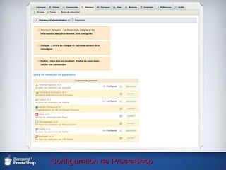 Configuration de PrestaShop 
