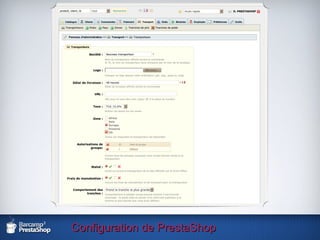 Configuration de PrestaShop 