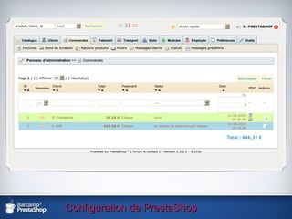 Configuration de PrestaShop 