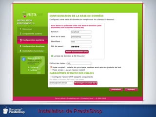 Installation de PrestaShop 