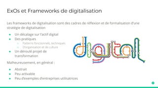 2 LES EXOS : POURQUOI CE
BARCAMP ?
 