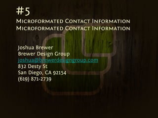 BarCamp Sd Microformats