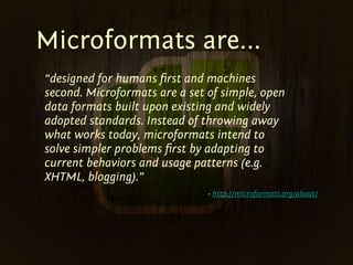 BarCamp Sd Microformats