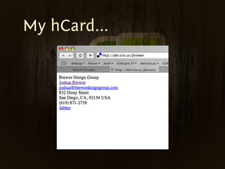 BarCamp Sd Microformats
