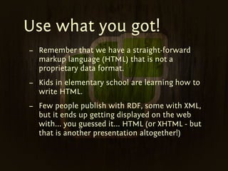 BarCamp Sd Microformats