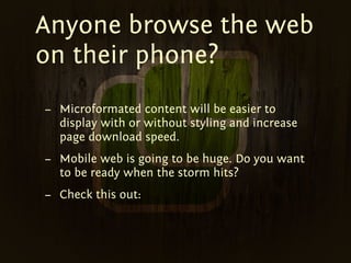 BarCamp Sd Microformats