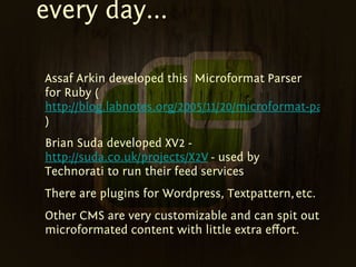 BarCamp Sd Microformats