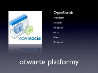 Barcamp - Widgety Then&Now