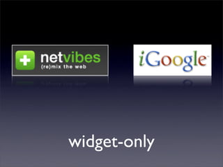 Barcamp - Widgety Then&Now