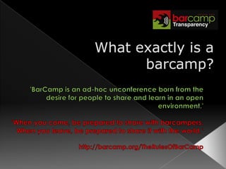 Sponsor Barcamp Transparency