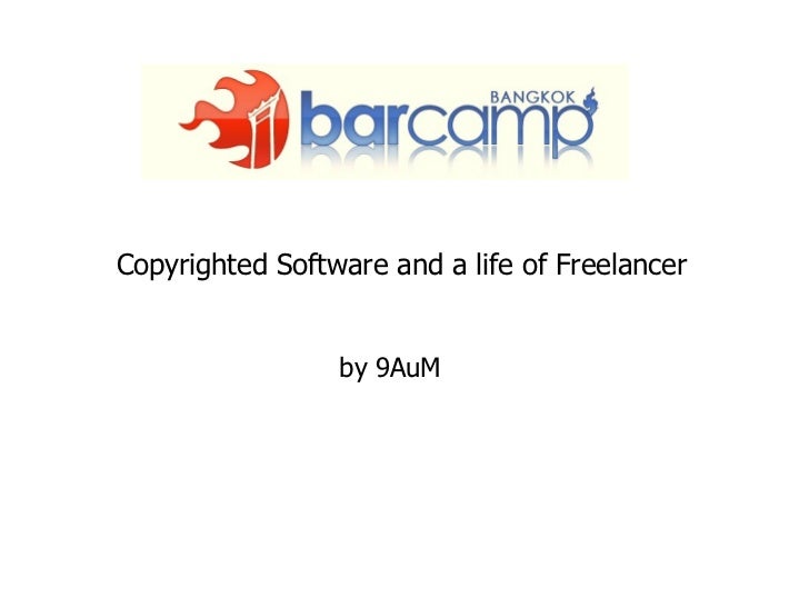 Copyrighted Software And A Life Of Freelancer Eng