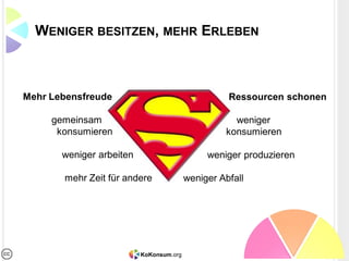 KAUM ETWAS, WAS WIR NICHT TEILEN KÖNNEN




              KoKonsum.org
 