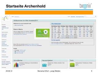 Startseite Archenhold




29.06.12        Barcamp Erfurt – junge Medien   8
 