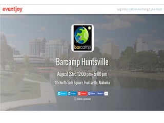 Gamification Huntsville 
Status Quo Disruptor of Economies of Scale 
Gamification of Sharing Economies  