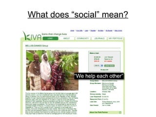 What does “social” mean? 
