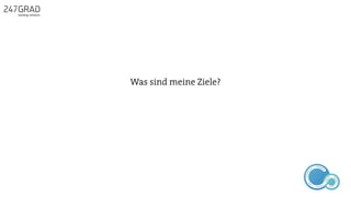 Was sind meine Ziele?
ANALYSE
GNIROTIN
OMNO
ITKARETNI
NOITAKILBUP
EBA
G
IERF
CONTENT-ERSTEL
LUNG
IDEENSAMMLUN
G
 