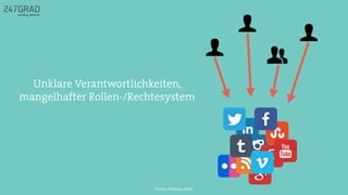Unklare Verantwortlichkeiten,
mangelhafter Rollen-/Rechtesystem
Twitter: @sascha_boehr
 